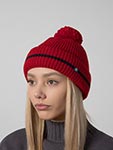 Шапка HAMMABURG арт. 8599389 BEANIE POMPOM (красный / темно-синий)